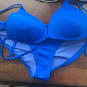 Blue bikini set
